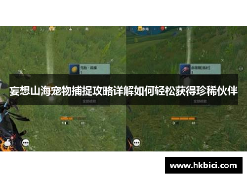 妄想山海宠物捕捉攻略详解如何轻松获得珍稀伙伴